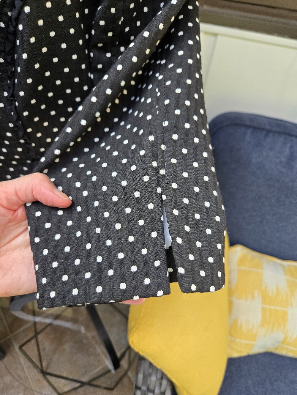 White House Black Market Black Polkadot Blazer -medium - Picture 2 of 4